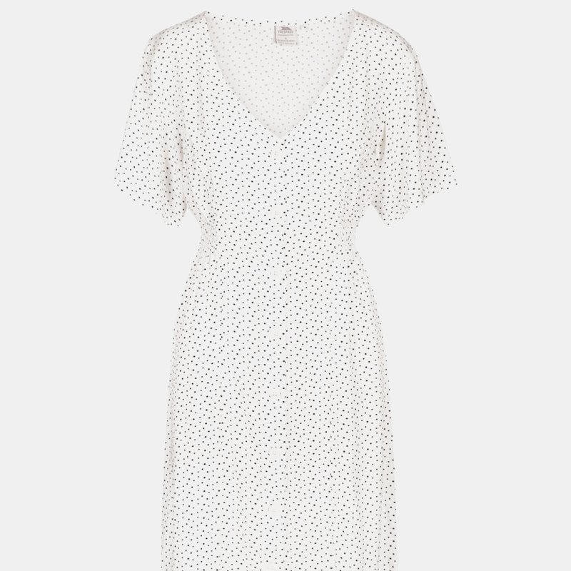 Trespass Womens/ladies Nia Spotted Dress In White