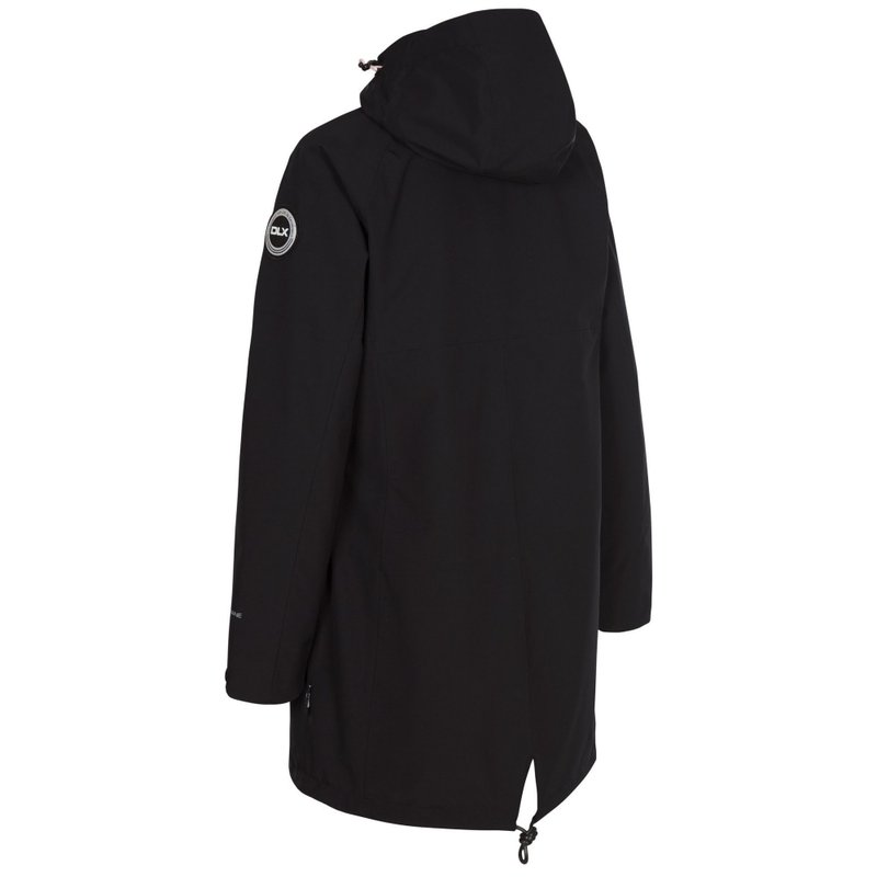 Shop Trespass Womens/ladies Portrait Dlx Waterproof Jacket In Black