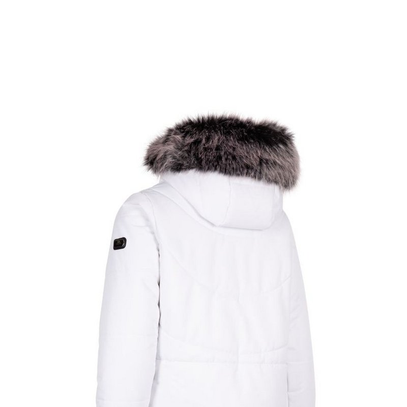 Shop Trespass Womens/ladies Recap Waterproof Jacket In White