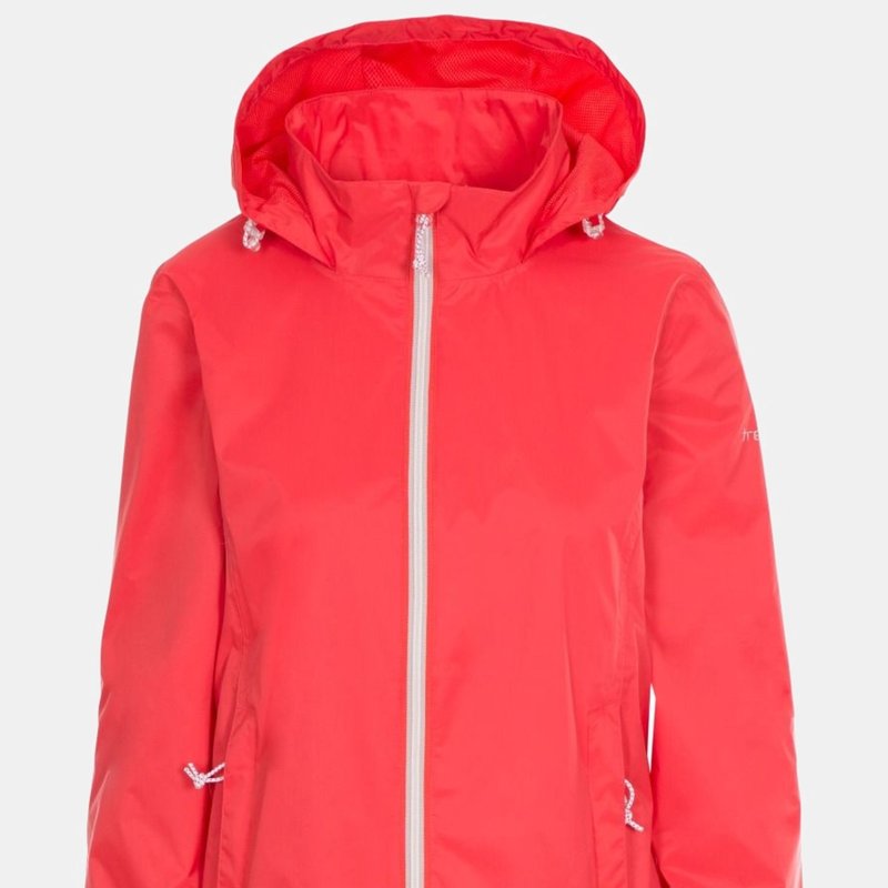 Shop Trespass Womens/ladies Sabrina Waterproof Jacket In Red