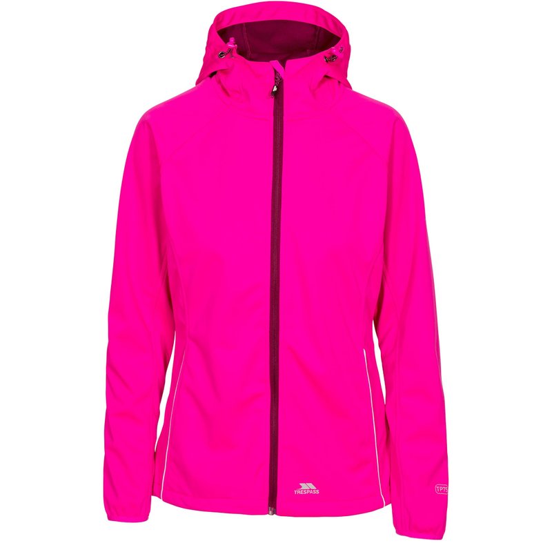 Trespass Womens/ladies Sisely Waterpoof Softshell Jacket In Pink