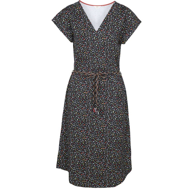 Trespass Womens/ladies Una Dotted Casual Dress In Black