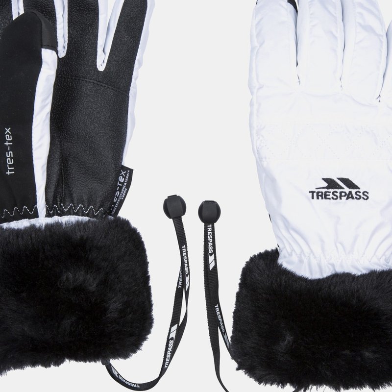 Trespass Womens/ladies Yanki Gloves In White