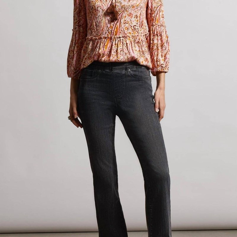 Shop Tribal Audrey Pull On Microflare Jean In Black
