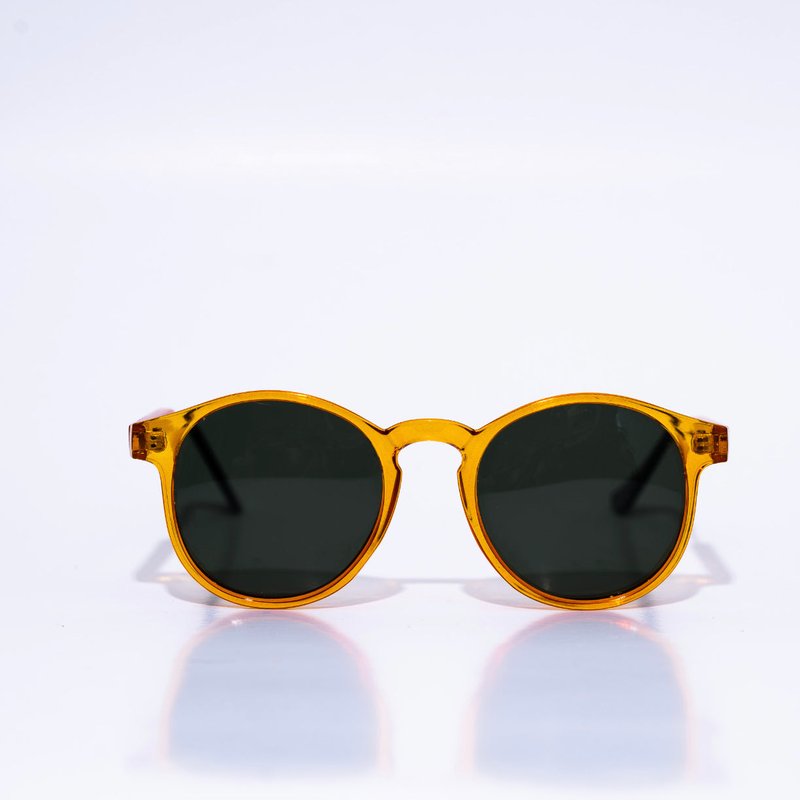 Tribal Eyes Sunburst Orange Round Unisex Sunglasses