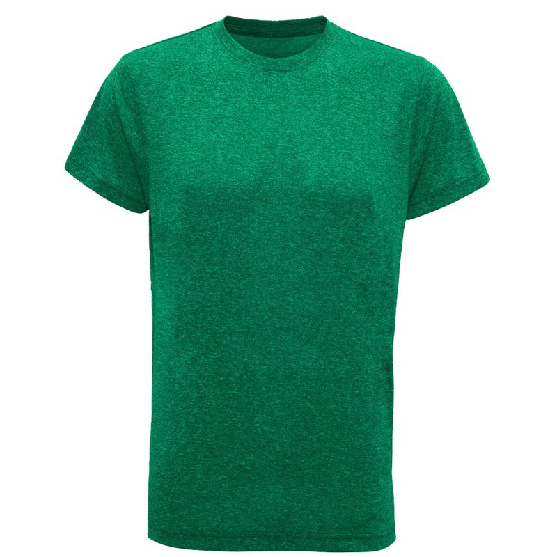 Tridri Tri Dri Mens Short Sleeve Lightweight Fitness T-shirt (forest Green/ Black Melange)