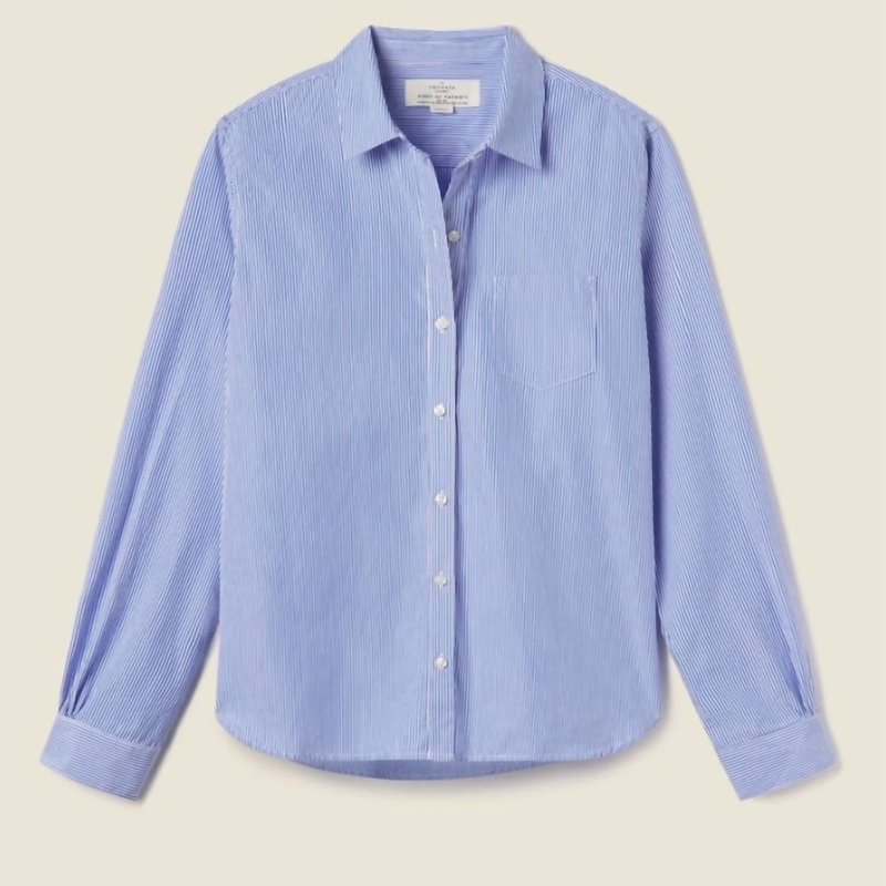 Shop Trovata Grace Shirt In Blue