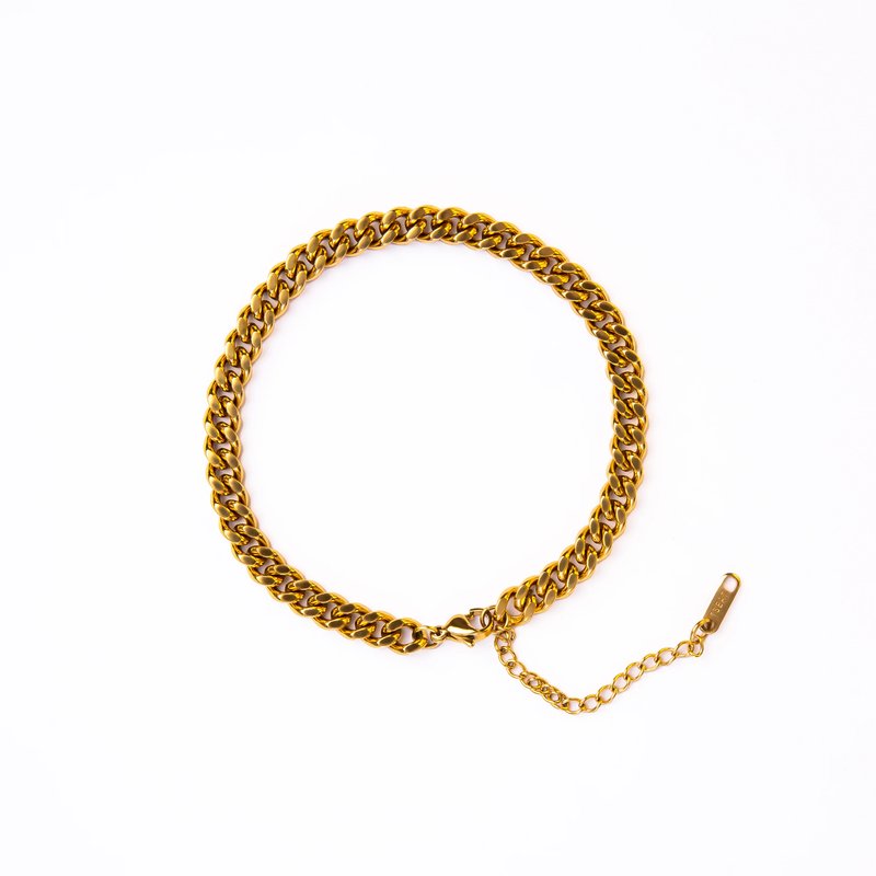 Shop Tseatjewelry Bae Anklet In Yellow