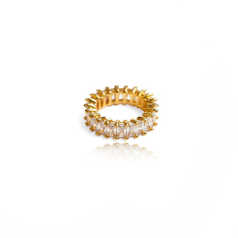 Shop Tseatjewelry Crown Ring In Gold