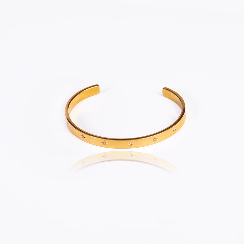 Tseatjewelry Hope Bangle Bracelet In Yellow