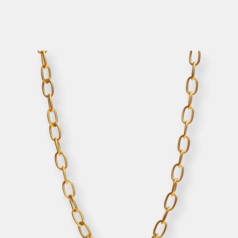 Tseatjewelry Mine Necklace In 18k Gold Plated