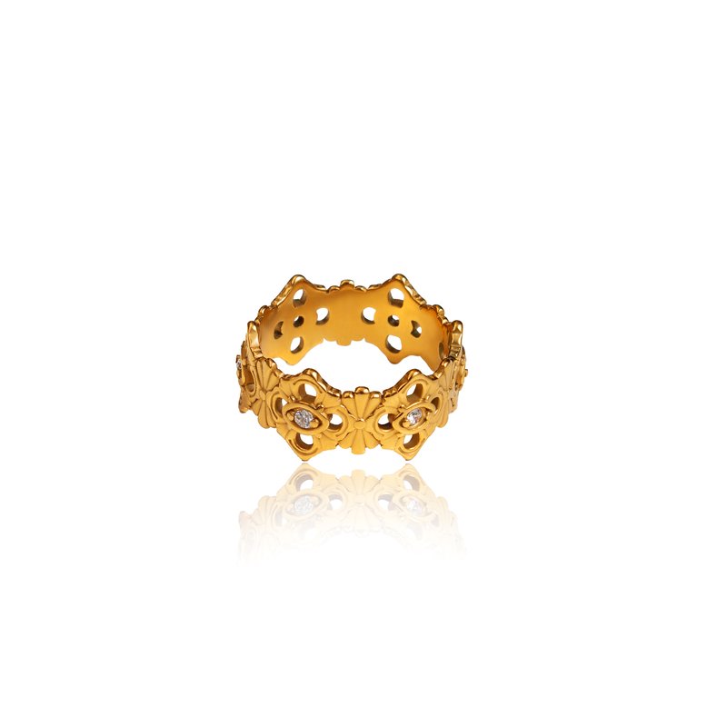 Tseatjewelry Park Ring In Gold