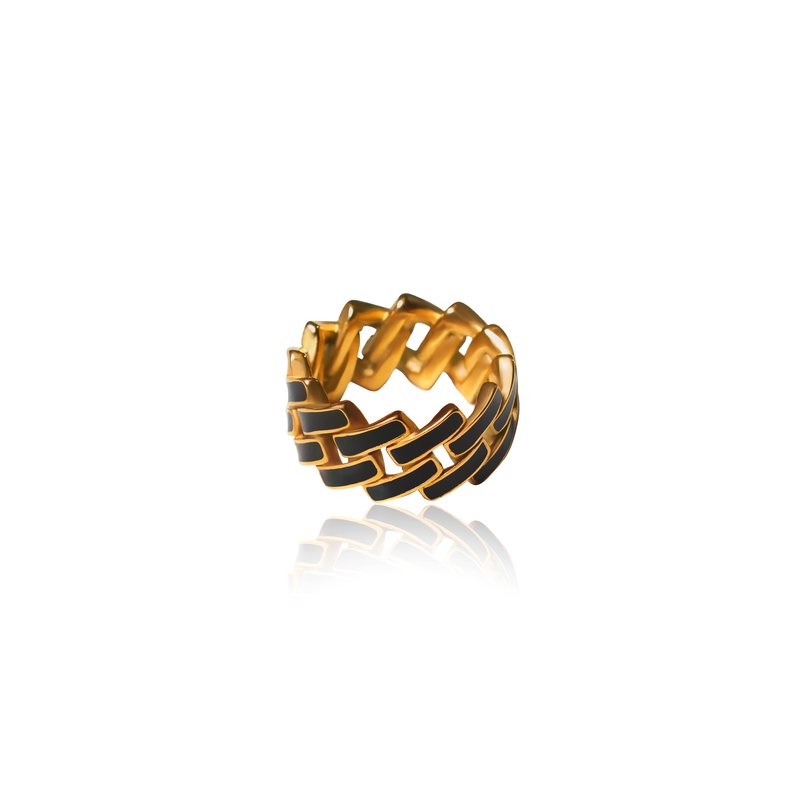 Shop Tseatjewelry Power Ring In Gold
