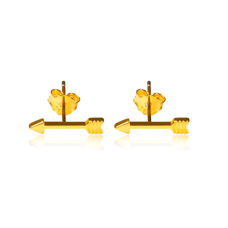Shop Tseatjewelry Sf Stud Earrings In Gold