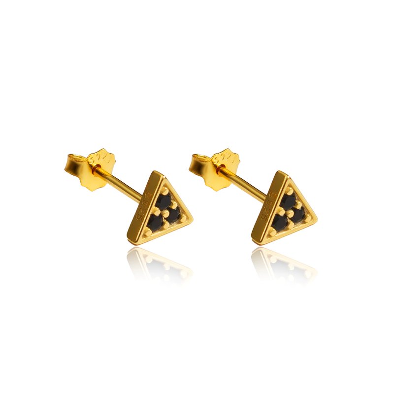 Tseatjewelry Sky Stud Earrings In Gold