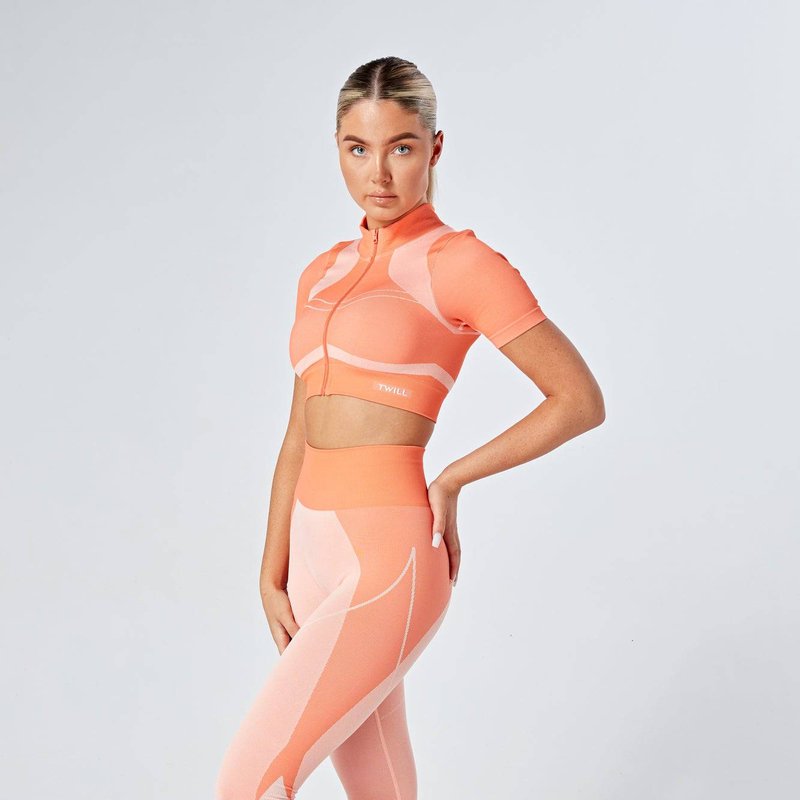 TWILL ACTIVE RECYCLED COLOUR BLOCK BODY FIT LEGGING