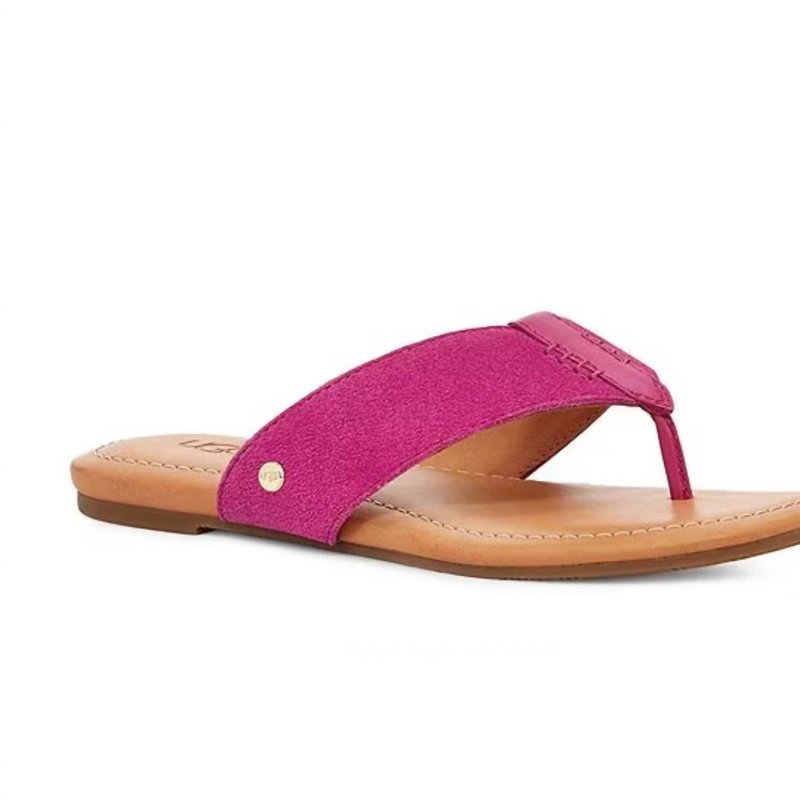 Shop Ugg Carey Flip Sandals In Pink