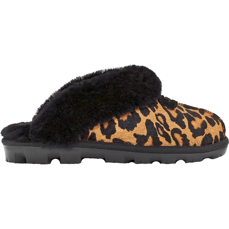 Ugg Women's Coquette Panther Print Shearling Slippers In Butterscotch In Multi