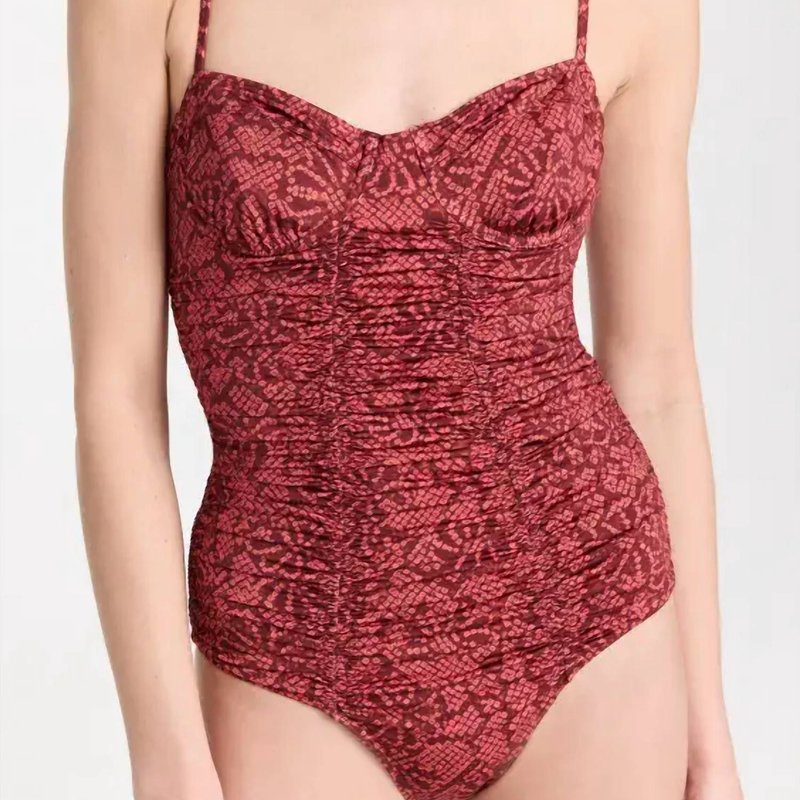 Shop Ulla Johnson Bahia Maillot One Piece In Red