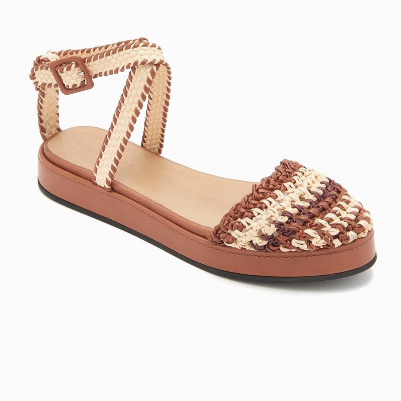 Shop Ulla Johnson Women's Polonio Flat Sandal In Brown