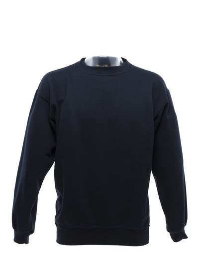 Ultimate Clothing Collection UCC 50/50 Mens Heavyweight Plain Set-In Sweatshirt Top (Navy Blue) product