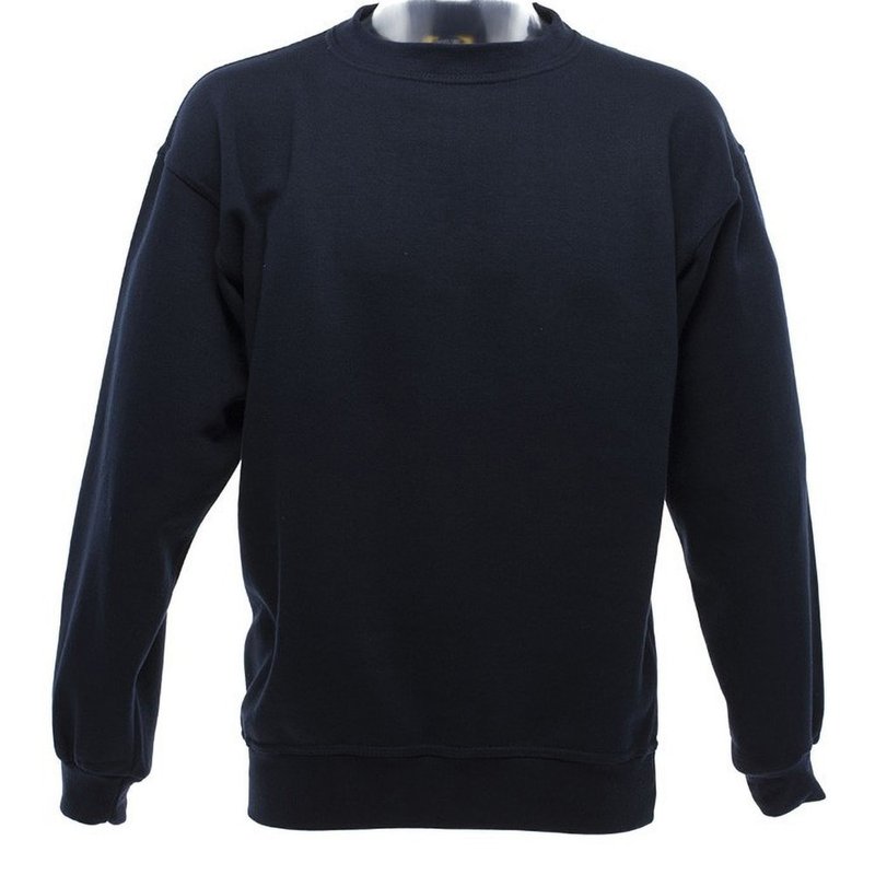 Ultimate Clothing Collection Ucc 50/50 Mens Heavyweight Plain Set-in Sweatshirt Top (navy Blue)