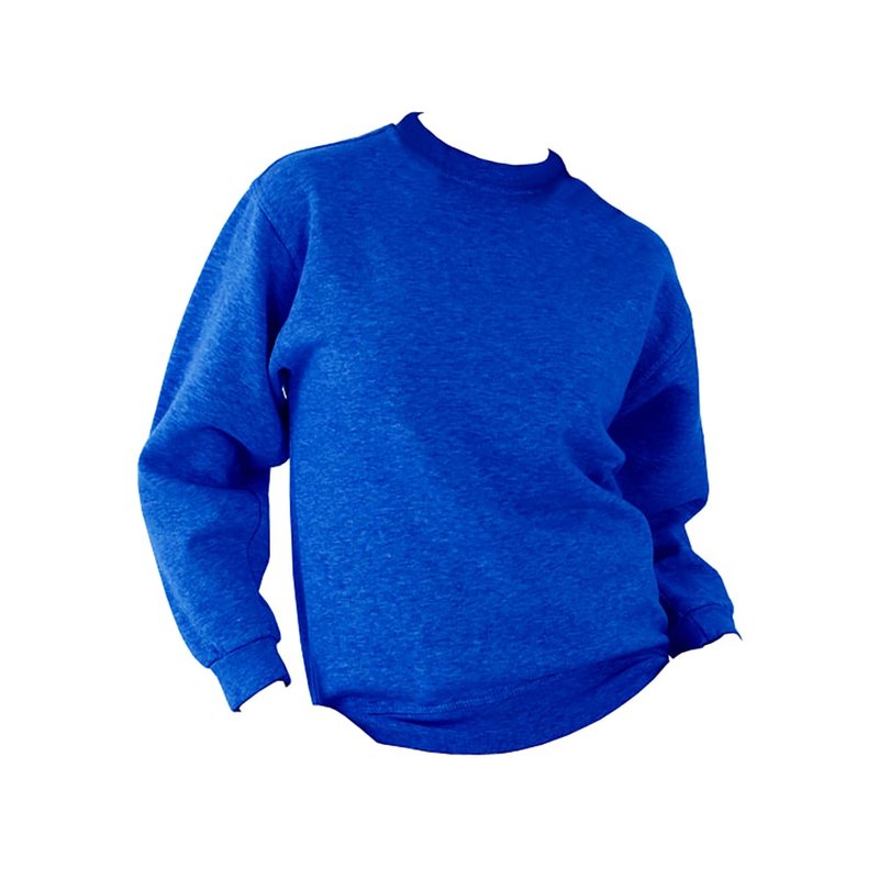Ultimate Clothing Collection Ucc 50/50 Mens Heavyweight Plain Set-in Sweatshirt Top (royal) In Blue