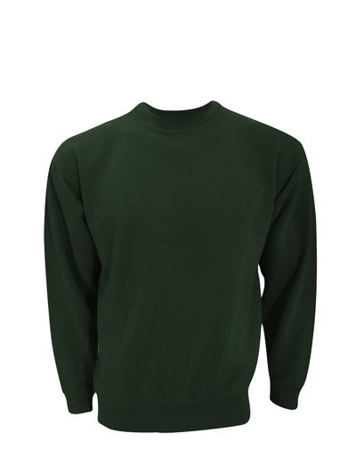 Ultimate Clothing Collection UCC 50/50 Unisex Plain Set-In Sweatshirt Top (Bottle Green) product