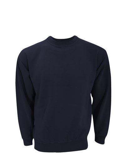 Ultimate Clothing Collection UCC 50/50 Unisex Plain Set-In Sweatshirt Top (Navy Blue) product