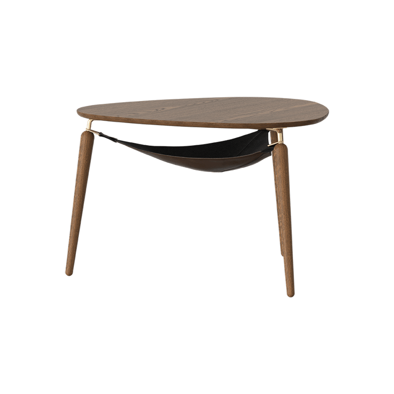 Umage Hang Out, Coffee Table In Wood: Dark Oak/metal: Brass