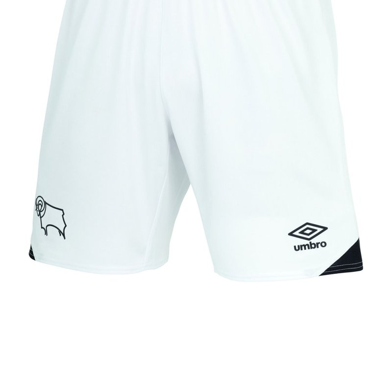 Umbro Derby County Fc Mens 22/23 Third Shorts In White