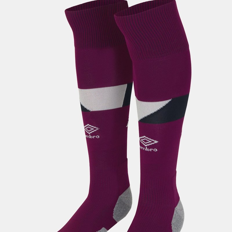 Umbro Derby County Fc Mens 22/23 Third Socks In Purple