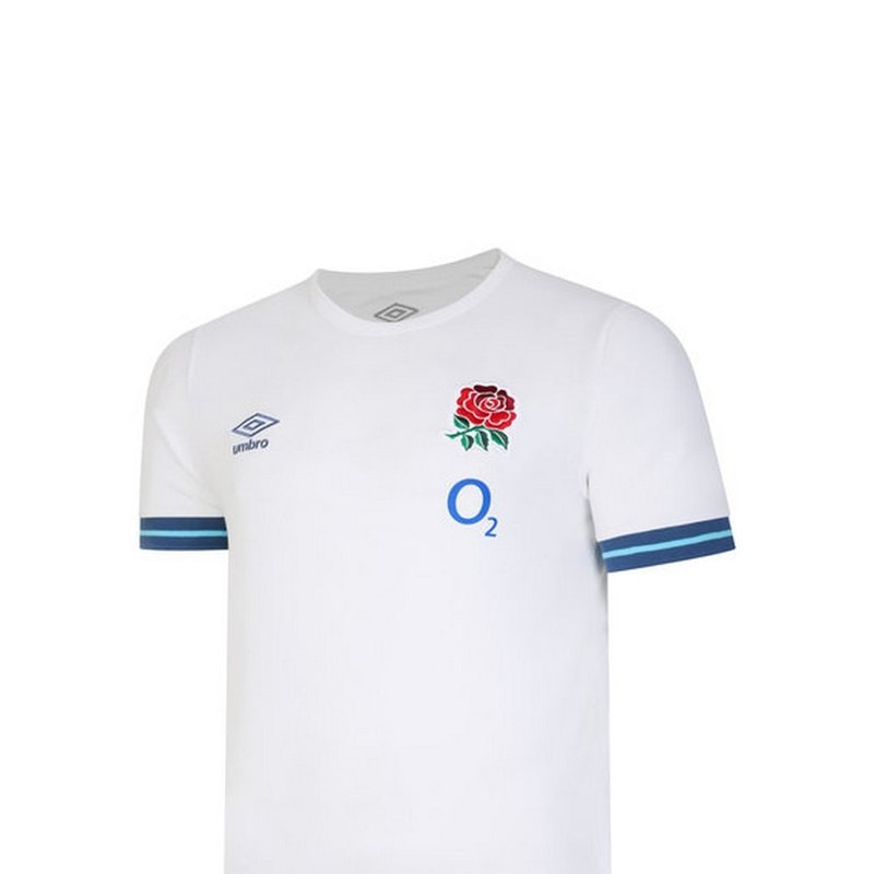 Umbro England Rugby Mens 22/23 Presentation T-shirt In White