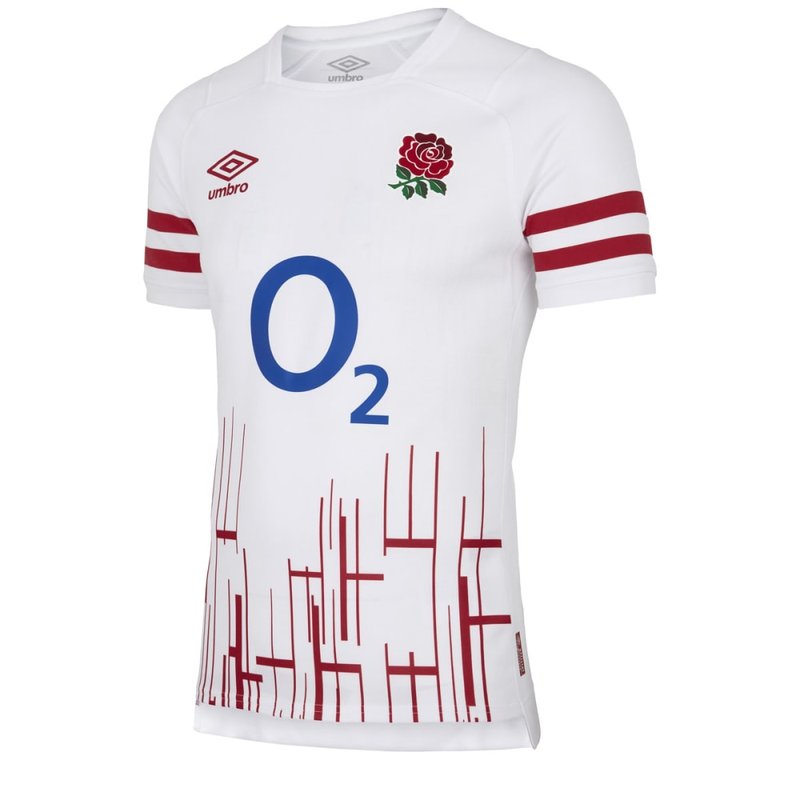 Umbro England Rugby Mens 22/23 Pro Home Jersey In White