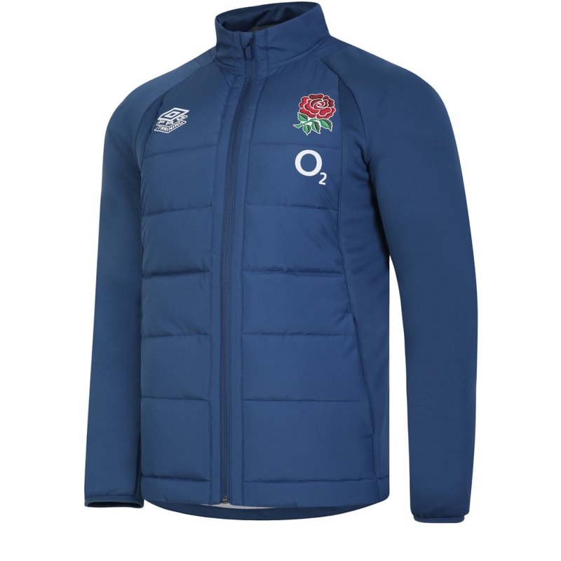 Umbro England Rugby Mens 22/23 Thermal Jacket In Blue