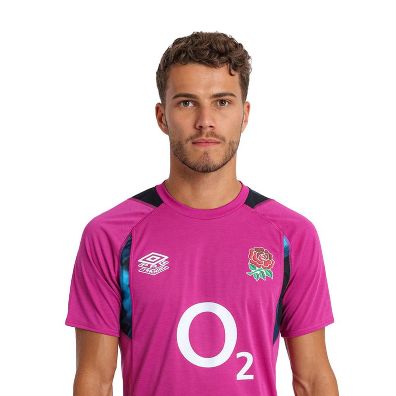 Umbro England Rugby Mens 22/23 Training Jersey In Pink