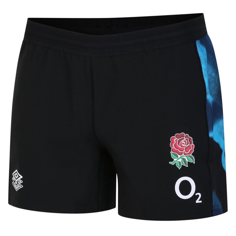 Umbro England Rugby Mens 22/23 Training Shorts In Black