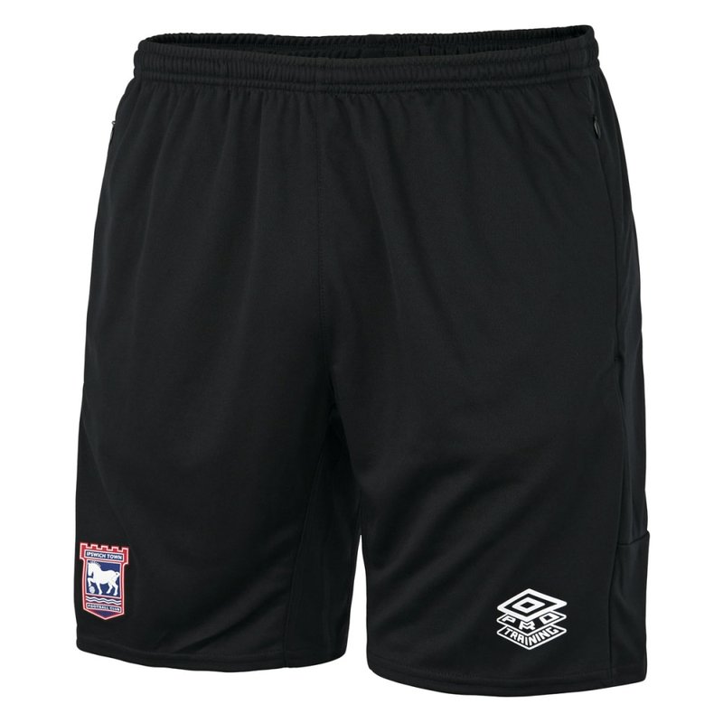 Umbro Ipswich Town Fc Mens 22/23 Training Shorts In Black