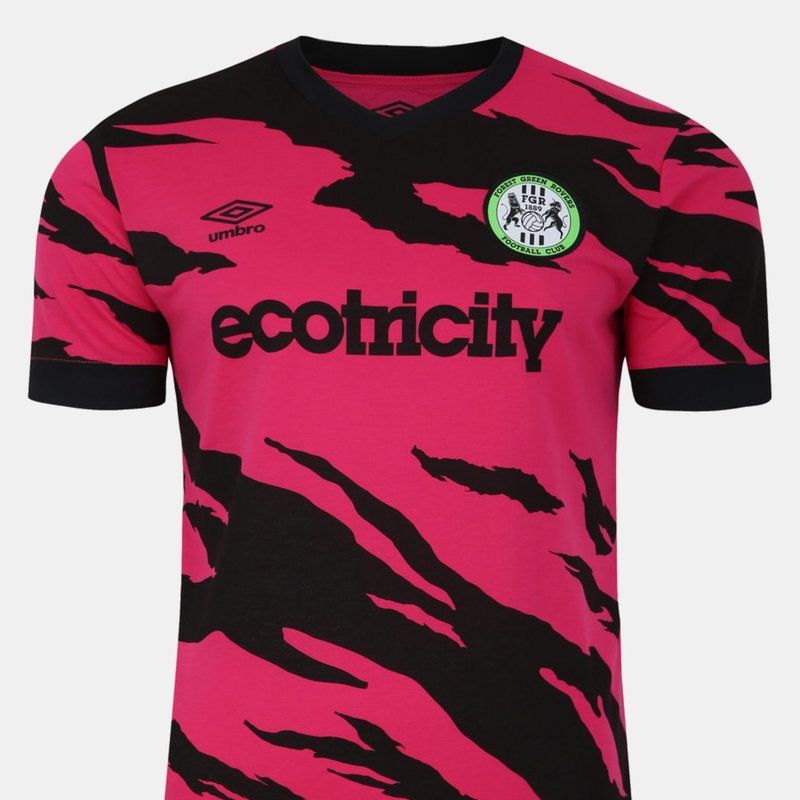 Umbro Mens 23/24 Forest Green Rovers Fc Away Jersey In Pink