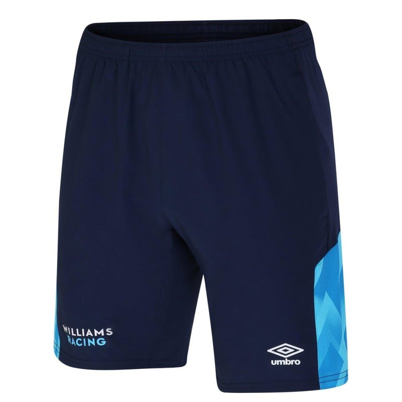 Umbro Mens '23 Woven Williams Racing Shorts In Blue