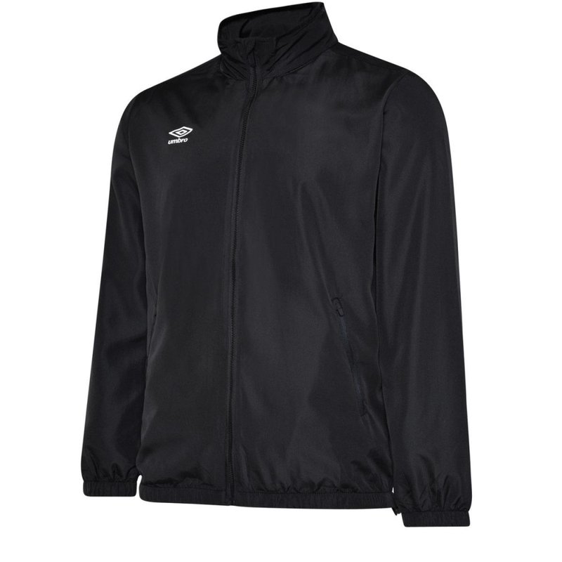 Umbro Mens Club Essential Light Waterproof Jacket In Black