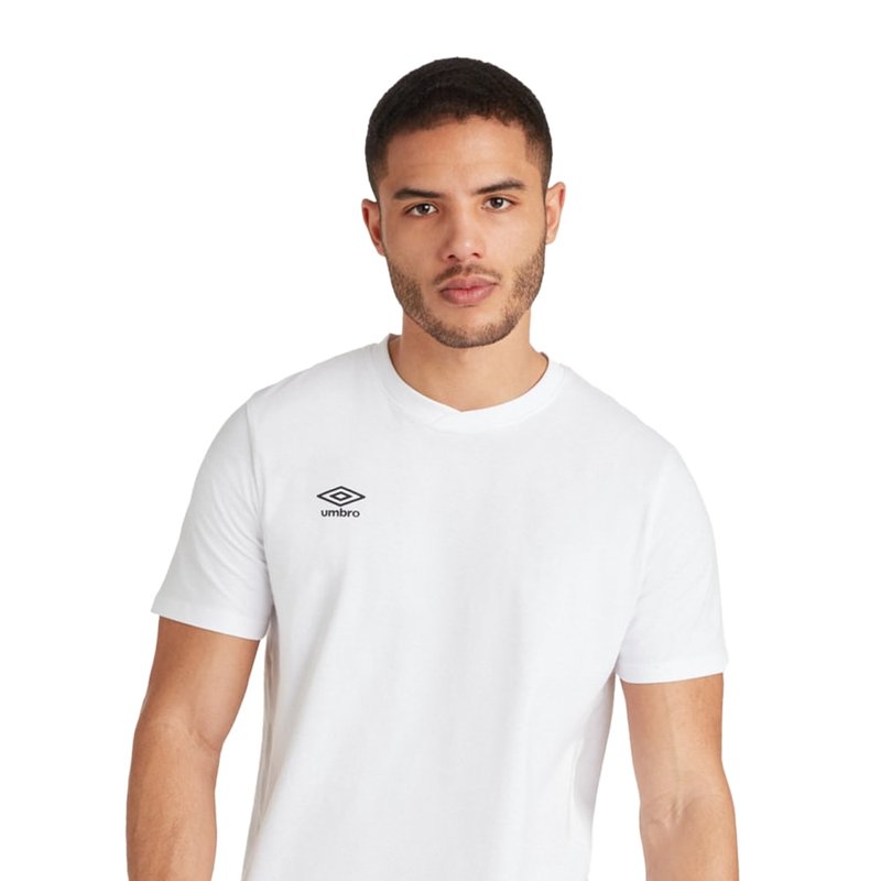 Umbro Mens Club Leisure T-shirt In White