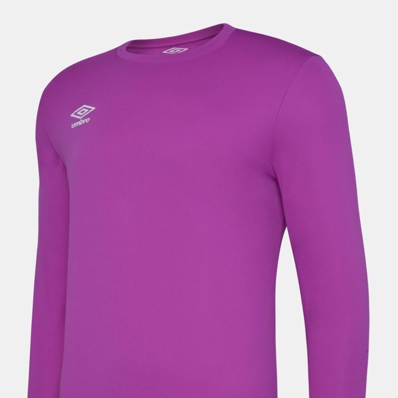 Umbro Mens Club Long-sleeved Jersey In Purple