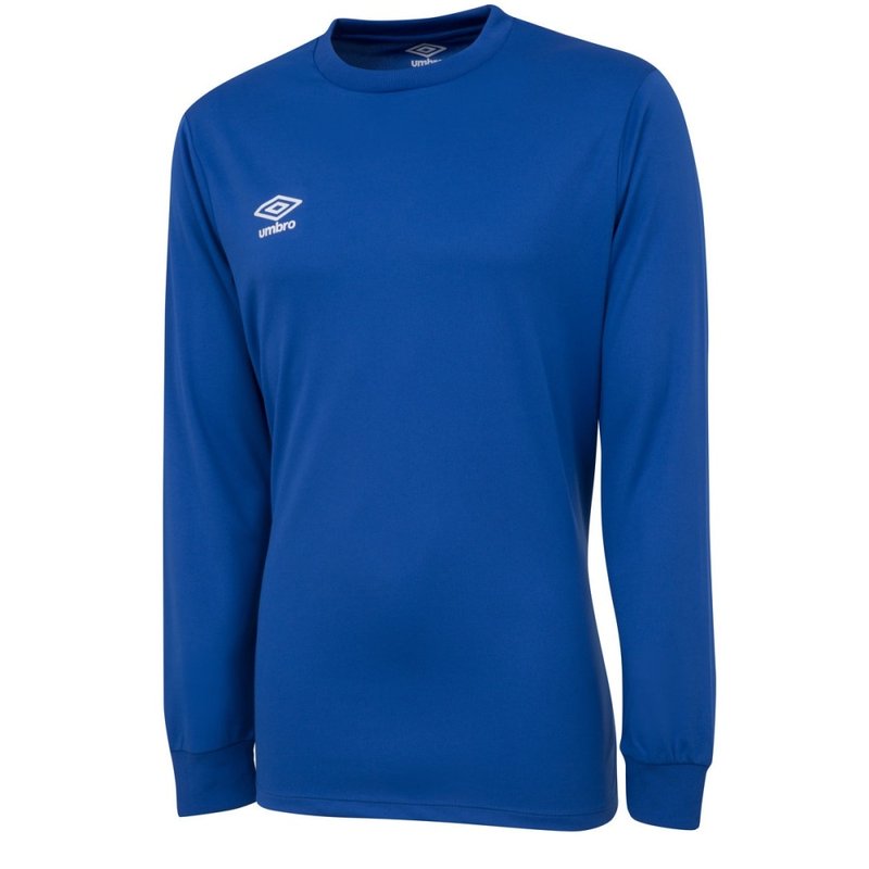 Umbro Mens Club Long-sleeved Jersey In Blue