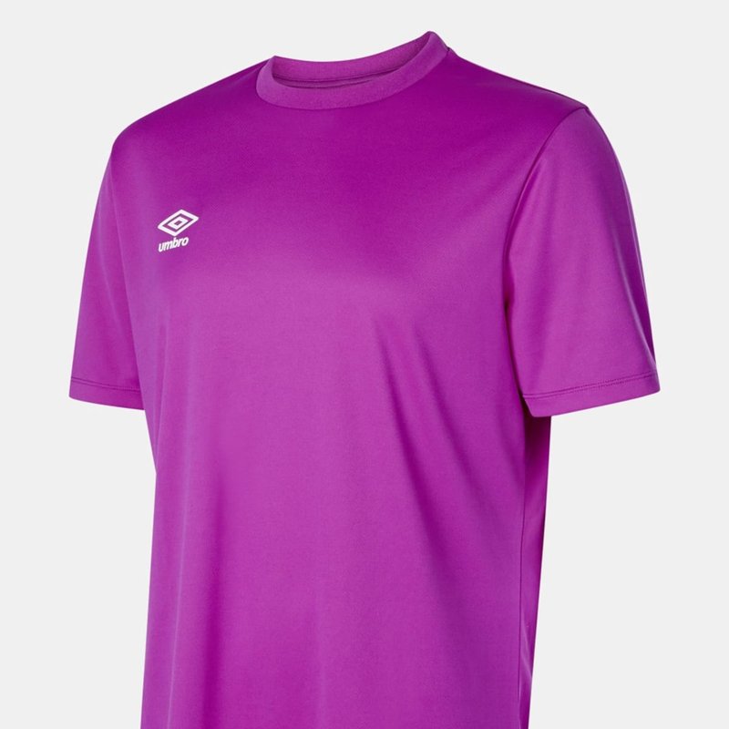 Umbro Mens Club Short-sleeved Jersey In Purple