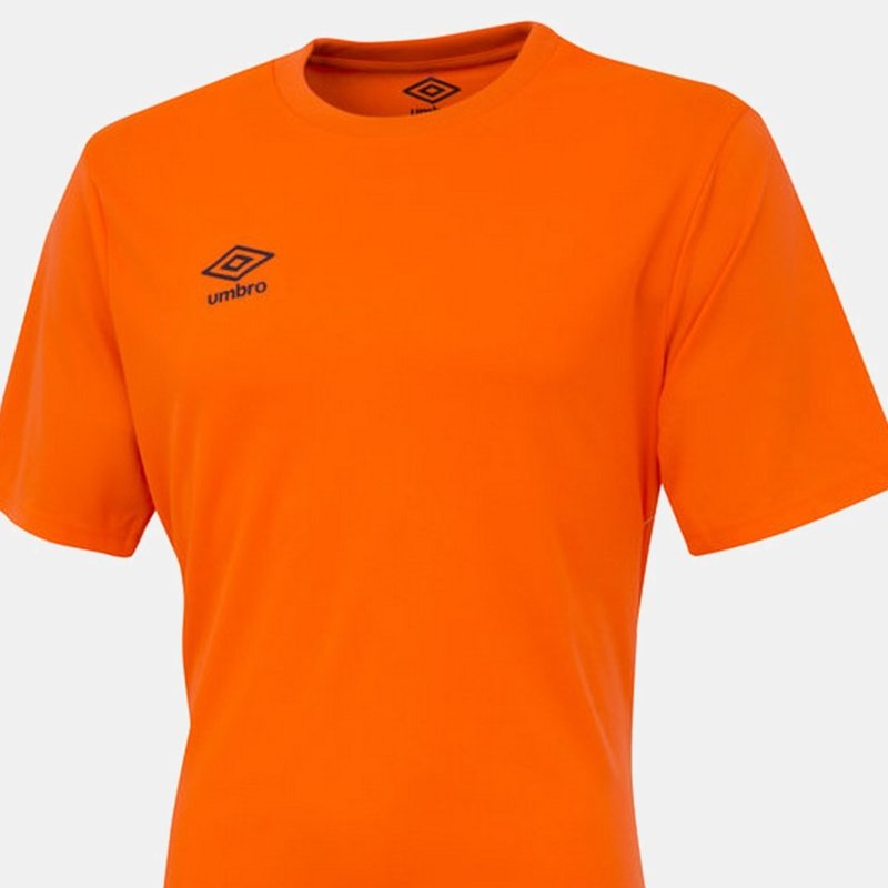 Umbro Mens Club Short-sleeved Jersey In Orange