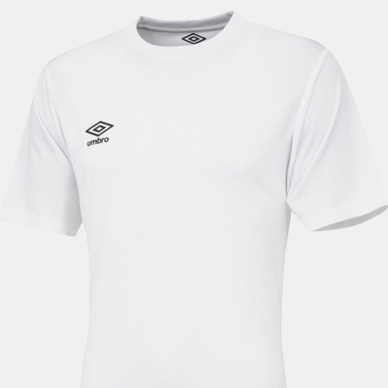 Umbro Mens Club Short-sleeved Jersey In White
