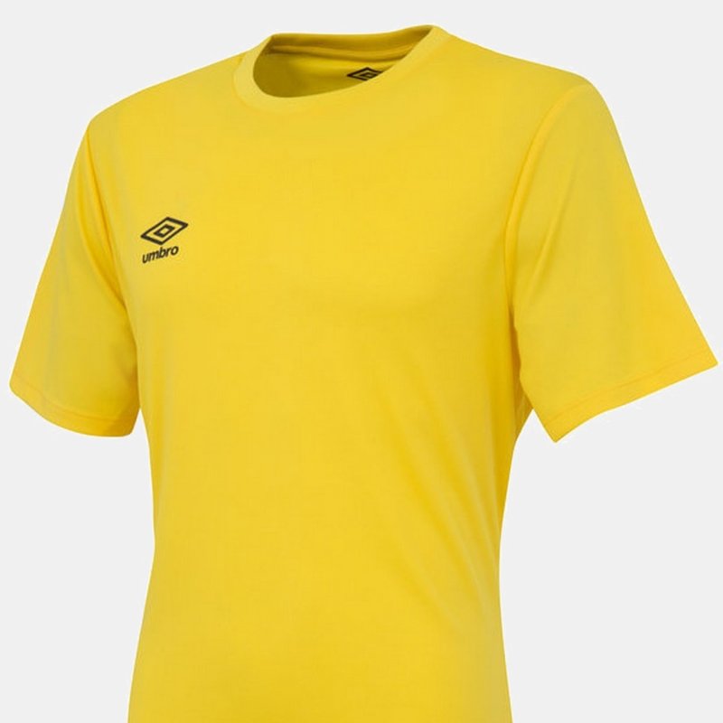 Umbro Mens Club Short-sleeved Jersey In Yellow
