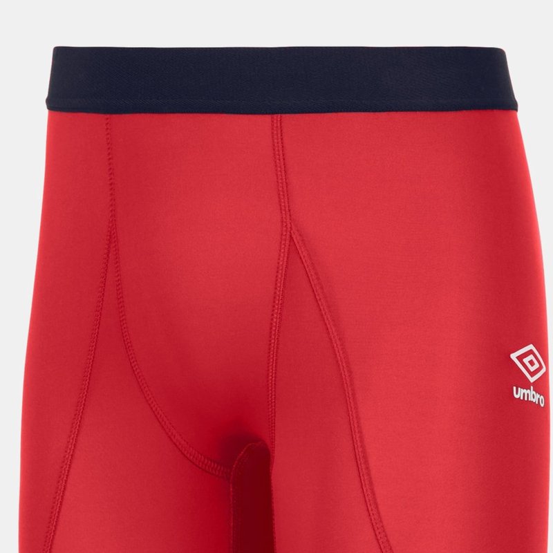 Umbro Mens Core Power Logo Base Layer Shorts In Red