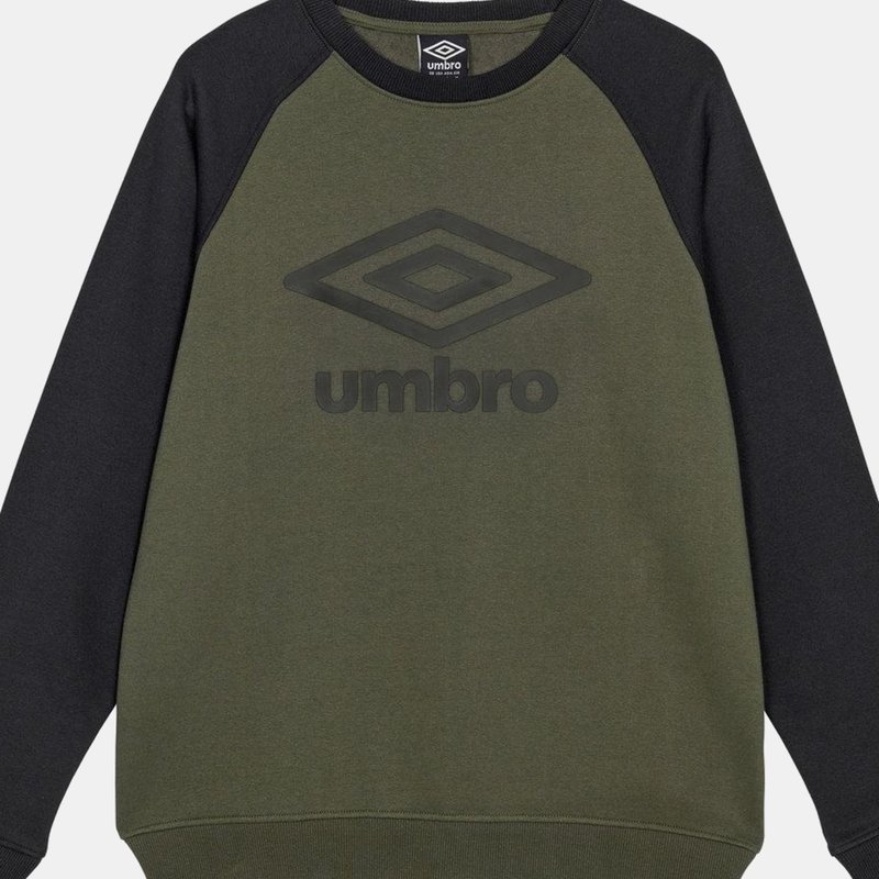Umbro Mens Core Raglan Sweatshirt In Green